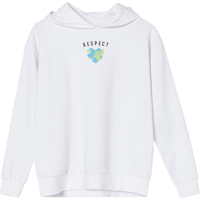 bluza z kapturem z nadrukiem