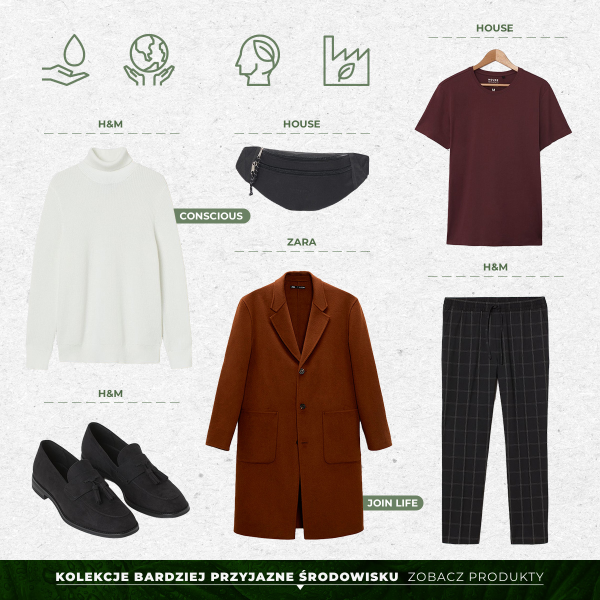 Zrównoważona moda dla niego