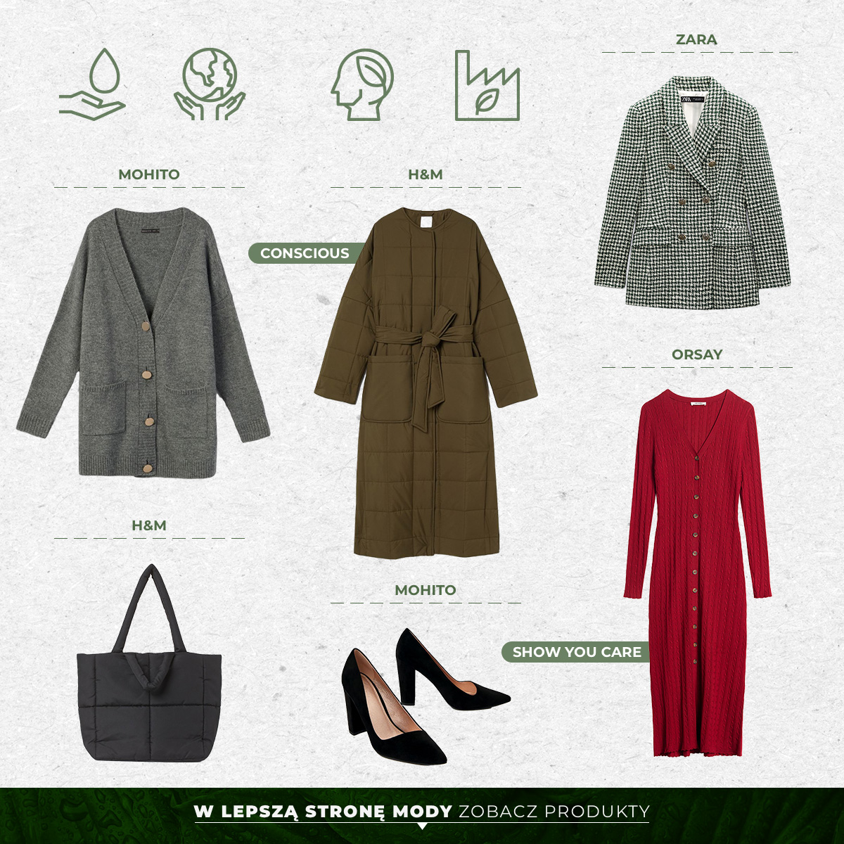 Ubrania z recyklingu dla niej