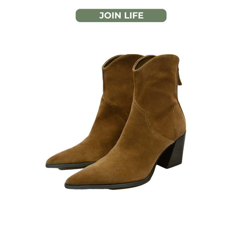 Boli, zamszowe botki, brązowe botki, damskie buty, buty na jesień, Eco, zara, joint life