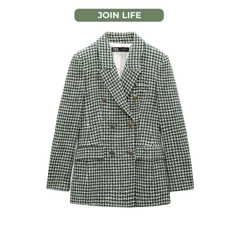 Marynarka w kratę, damska marynarka, jesienna marynarka, joint life, zara