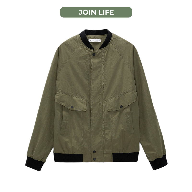 Zara, join life, kurtka, zielona kurtka, kurtka bomber, męska kurtka, Eco