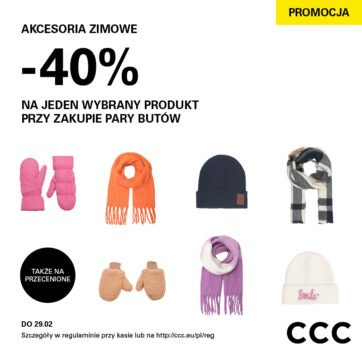 -40% na zimowe akcesoria w CCC!