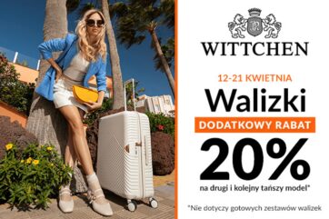 Dodatkowy rabat na walizki w WITTCHEN