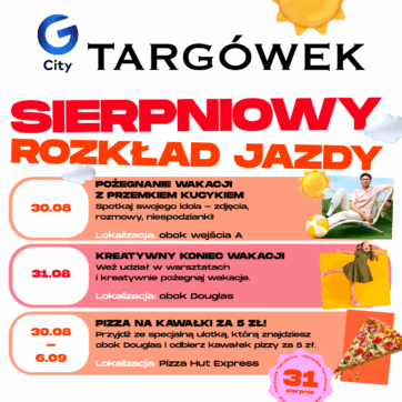 CH Targówek – sierpniowy harmonogram