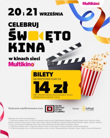 Święto Kina nadchodzi! – przez dwa dni bilety na seanse w Multikinie tylko za 14 zł!