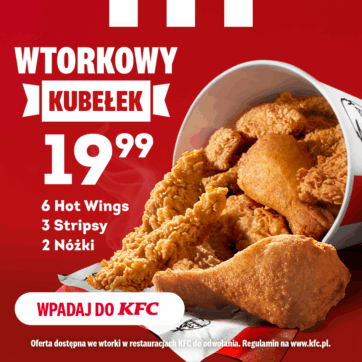 Wtorkowy Kubełek za 19,99 zł wraca do KFC!