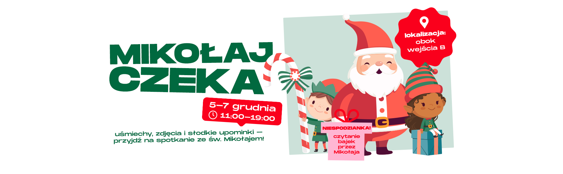 Spotkanie ze świętym Mikołajem w G City Targówek