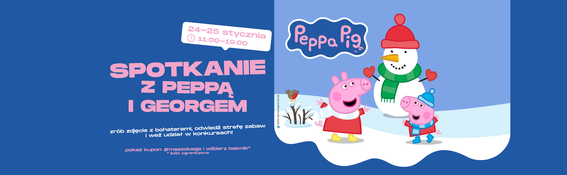 Spotkanie z Peppą i Georgem w G City Targówek