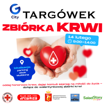 Walentynkowa zbiórka krwi w G City Targówek