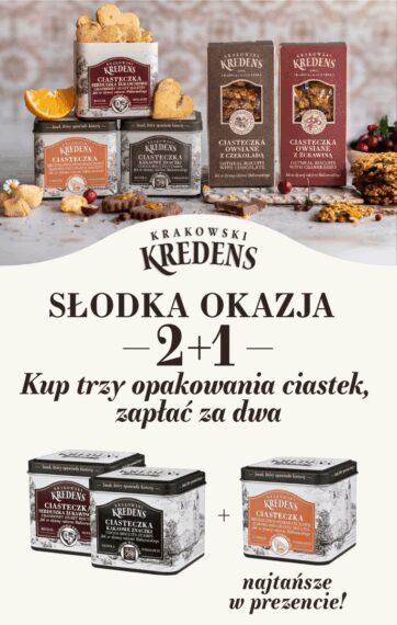 Zestaw 2+1 na ciasteczka z Krakowskiego Kredensu!