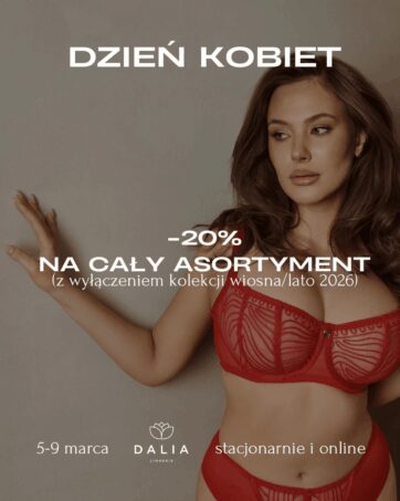 Prezent na Dzień Kobiet? BIELIZNA DAMSKA DALIA LINGERIE -20%