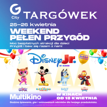 Disney Jr. w kinie! Weekend pełen przygód w G City Targówek