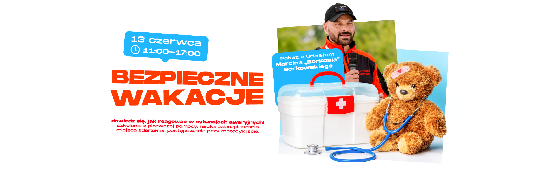 Bezpieczne wakacje! Borkoś w G City Targówek