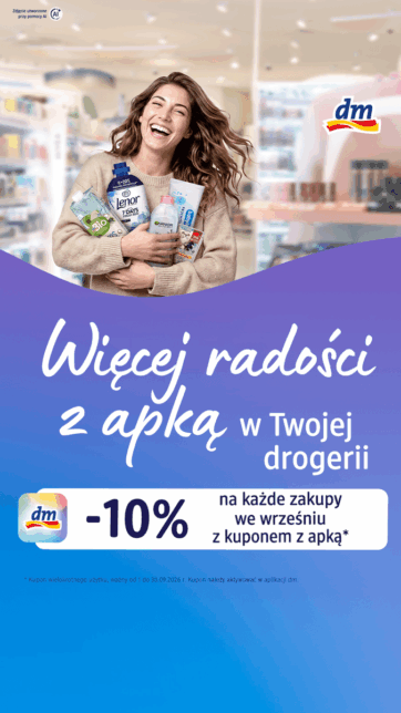 -10% na zakupy z aplikacją i kuponem w mój dm