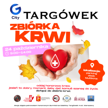 Zbiórka krwi w G City Targówek już 24 października!