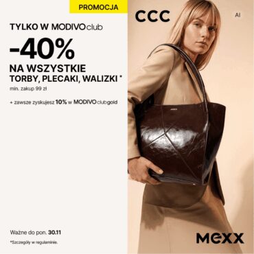 W CCC -40% na wszystkie torby, plecaki i walizki!