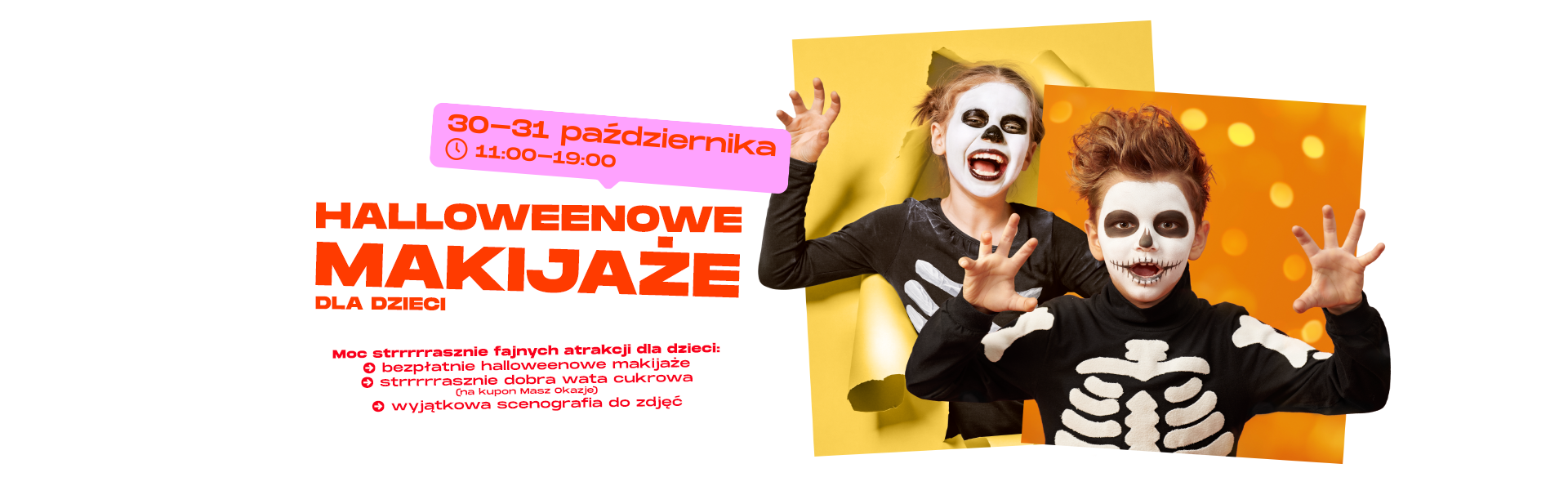 Halloweenowe atrakcje dla dzieci w G City Targówek