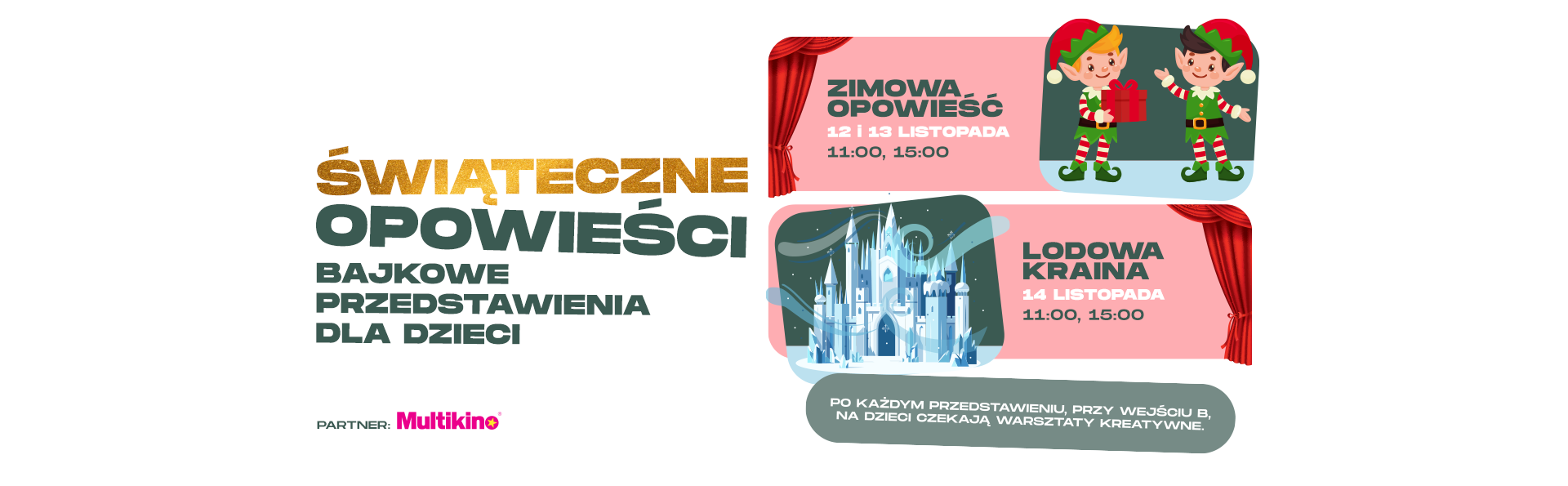 Świąteczne opowieści! Bajkowe przedstawienia dla dzieci w G City Targówek