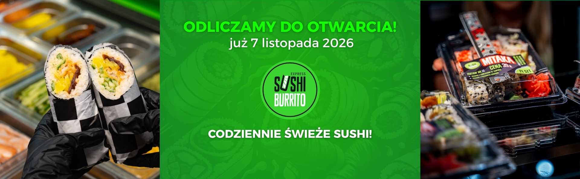 Wielkie otwarcie Express Sushi Burrito w G City Targówek
